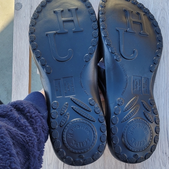 Men's Hawaiian Jellys Slide Flip Flop Thong Flat Sandals Sz 12 - Picture 4 of 15